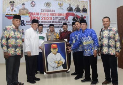 Bupati HM Ali Yusuf Siregar Apresiasi PWI Deli Serdang Berikan Tali Asih Anak Yatim